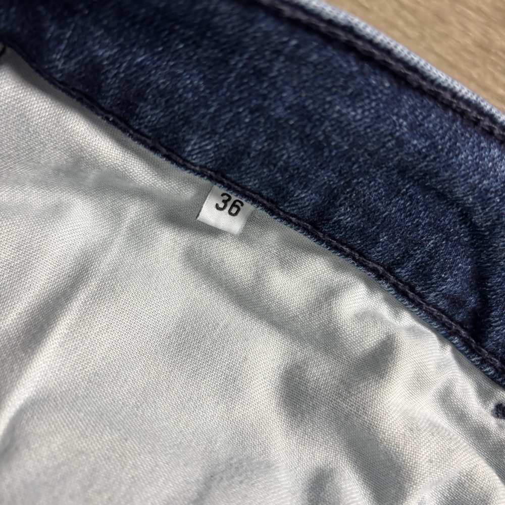 Hudson Byron Straight Jeans Mens‎ 38x34 Blue Denim Zip Fly Stretch Five Pocket - Picture 6 of 12